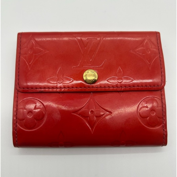 Louis Vuitton Vernis coin purse kiddos red - Picture 1 of 9